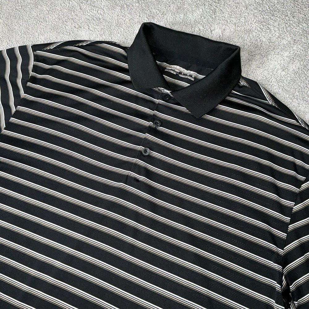 Nike Golf Tour Performance L Dri-Fit Polo‎ Shirt Black Size Large